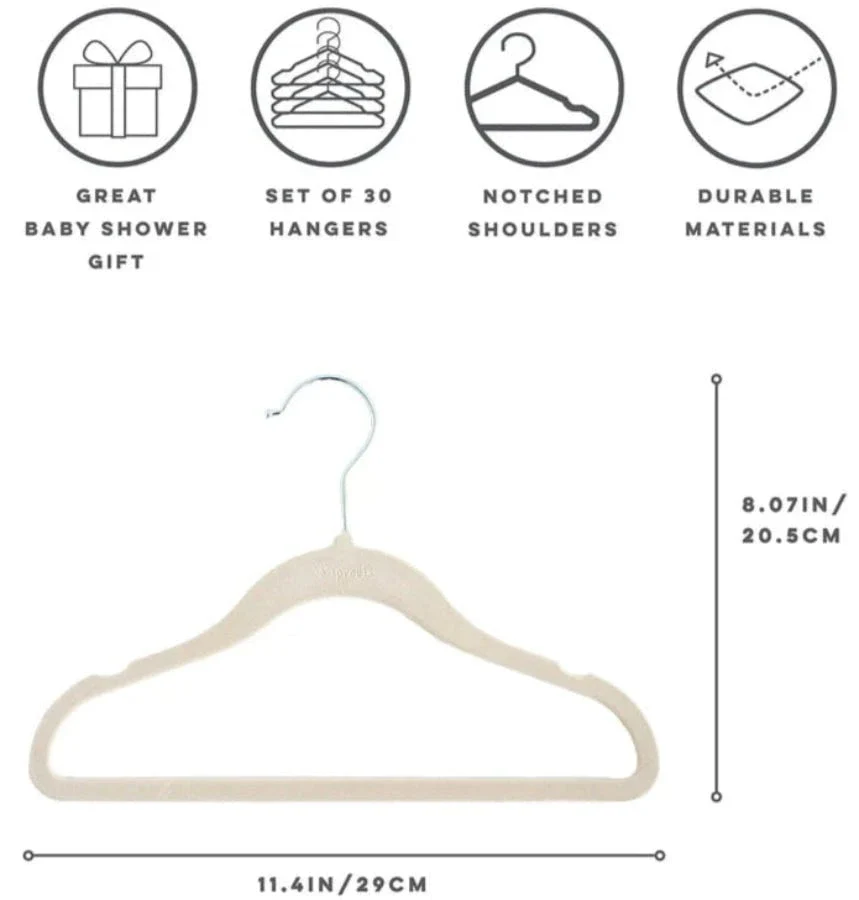 3 Sprouts - Velvet Hangers 15 Per Set - Image 4
