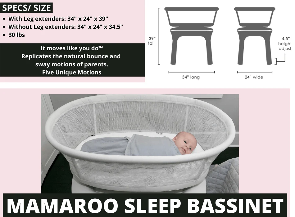 4Moms - MamaRoo Sleep Gentle Motion Infant Bassinet - Image 3
