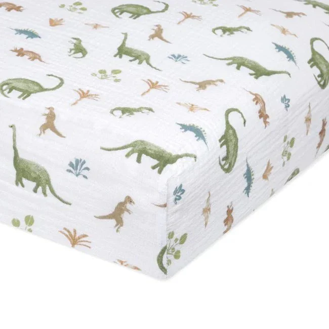 Aden + Anais - Essentials Cotton Muslin Crib Sheet - Image 3