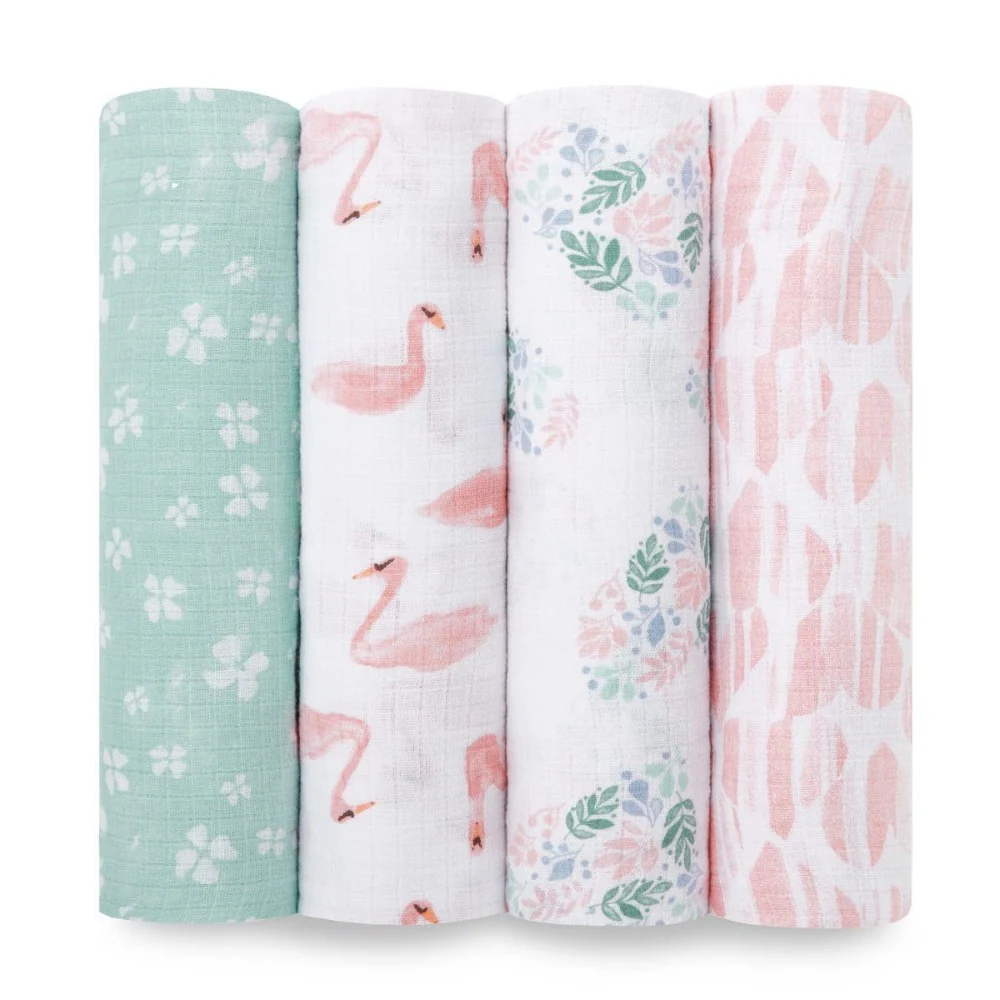 Aden + Anais - Essentials Cotton Muslin Swaddles - 4 pack - Image 8