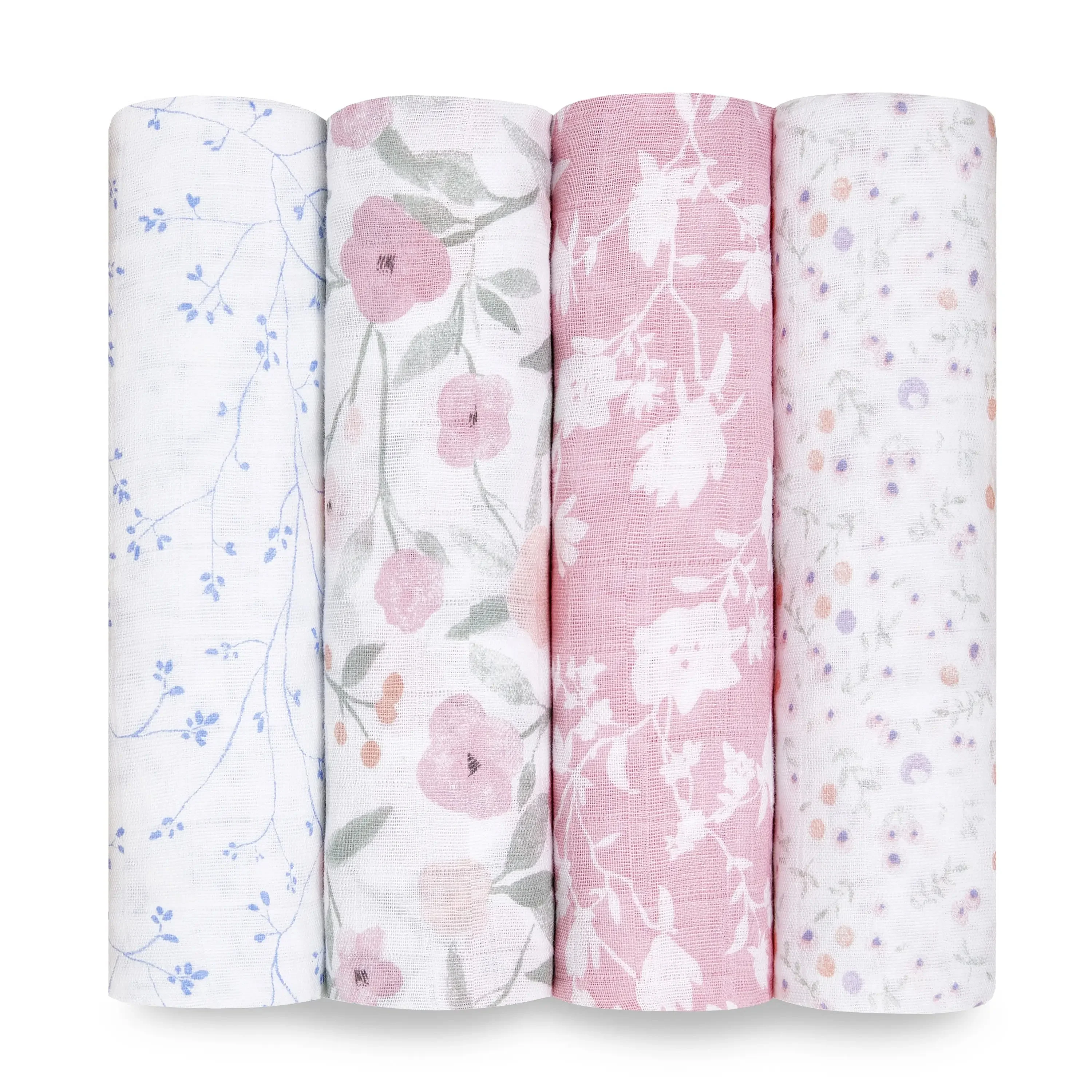 Aden + Anais - Premium Collection - Cotton Muslin Swaddles - 4 Pack - Image 6