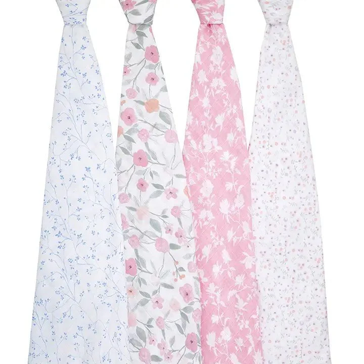 Aden + Anais - Premium Collection - Cotton Muslin Swaddles - 4 Pack - Image 8