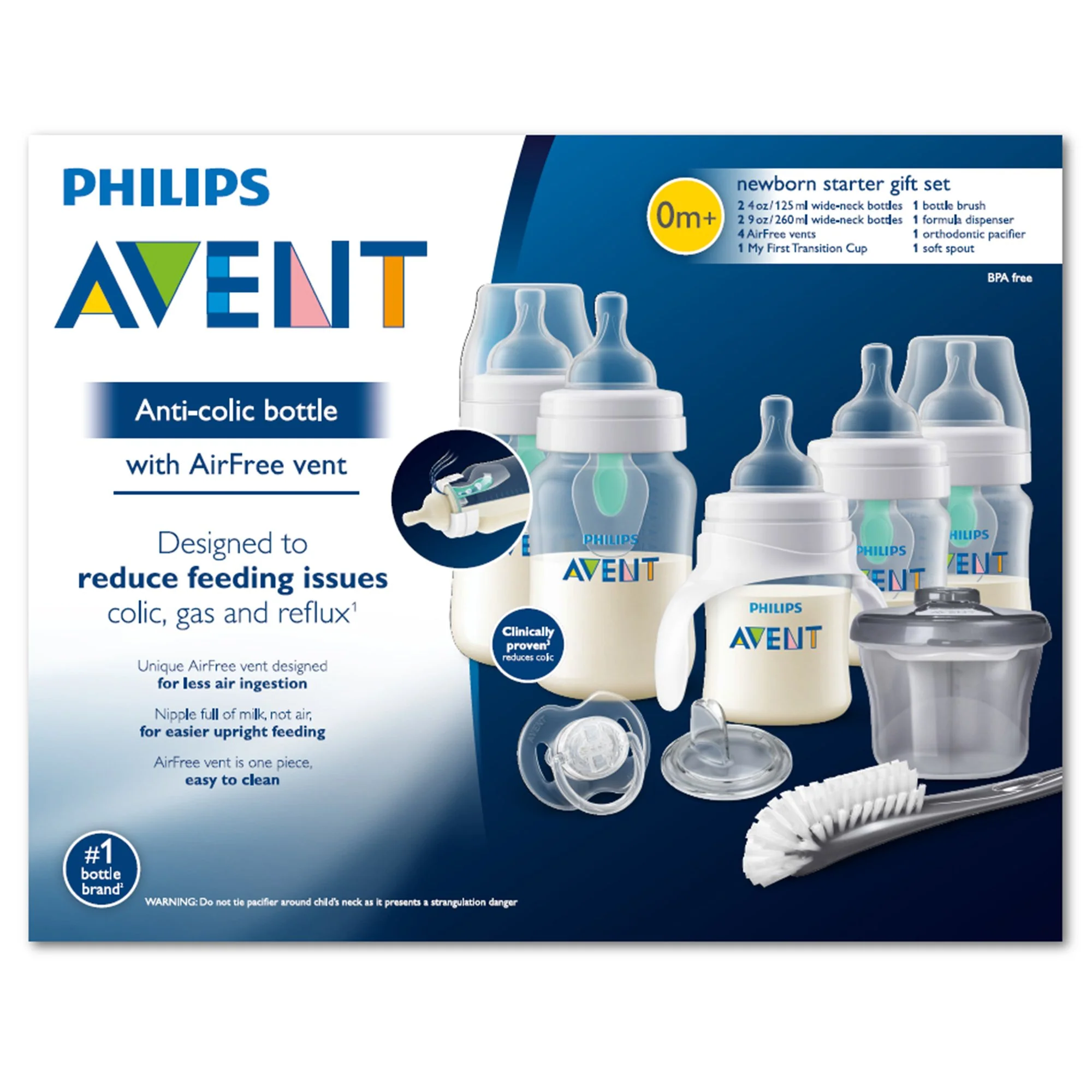Philips Avent - Anti-Colic Bottles with AirFree Vent Newborn Starter Set - Image 3