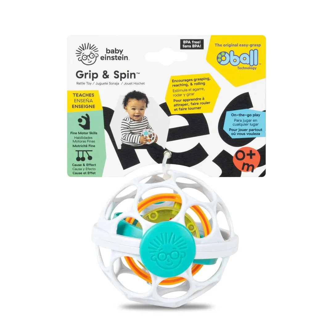 Baby Einstein - Grip & Spin Oball Rattle Toy - Image 3
