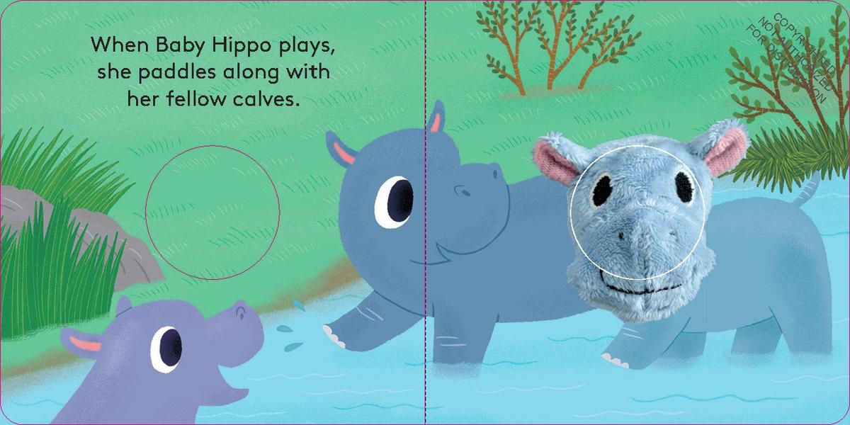 Baby Hippo: Finger Puppet - Board Book - Image 2