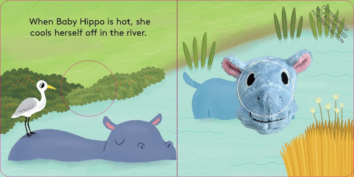 Baby Hippo: Finger Puppet - Board Book - Image 3