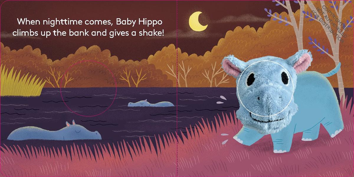 Baby Hippo: Finger Puppet - Board Book - Image 4