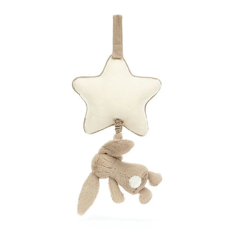Baby Jellycat - Bashful Beige Bunny Musical Pull - Image 3