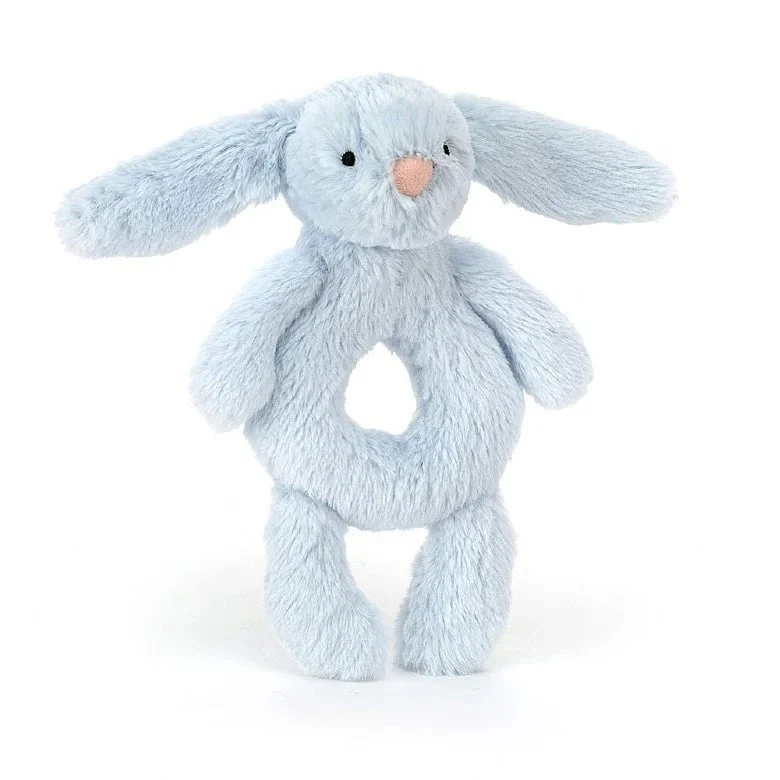 Baby Jellycat - Bashful Blue Bunny Ring Rattle