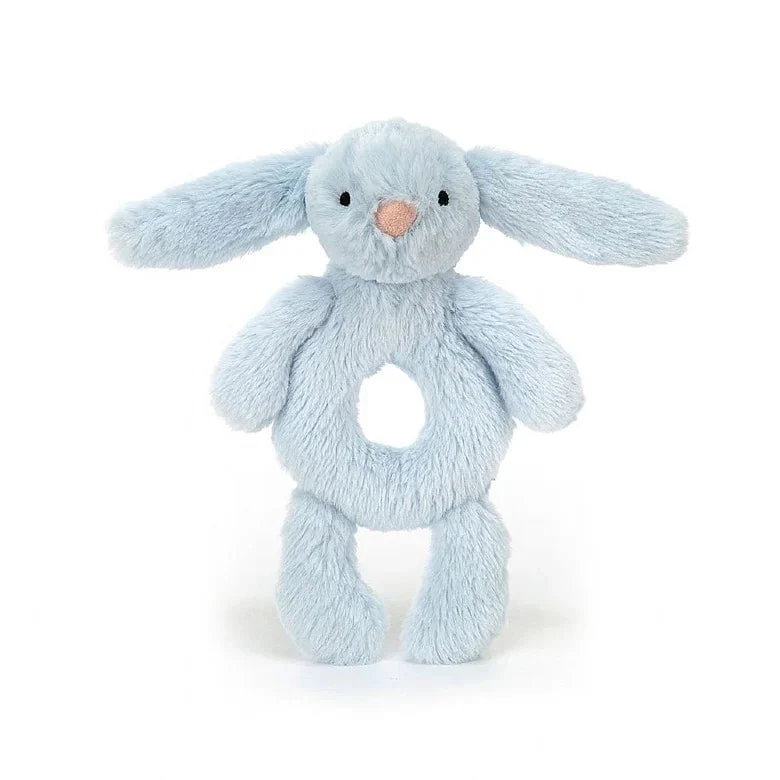 Baby Jellycat - Bashful Blue Bunny Ring Rattle - Image 2