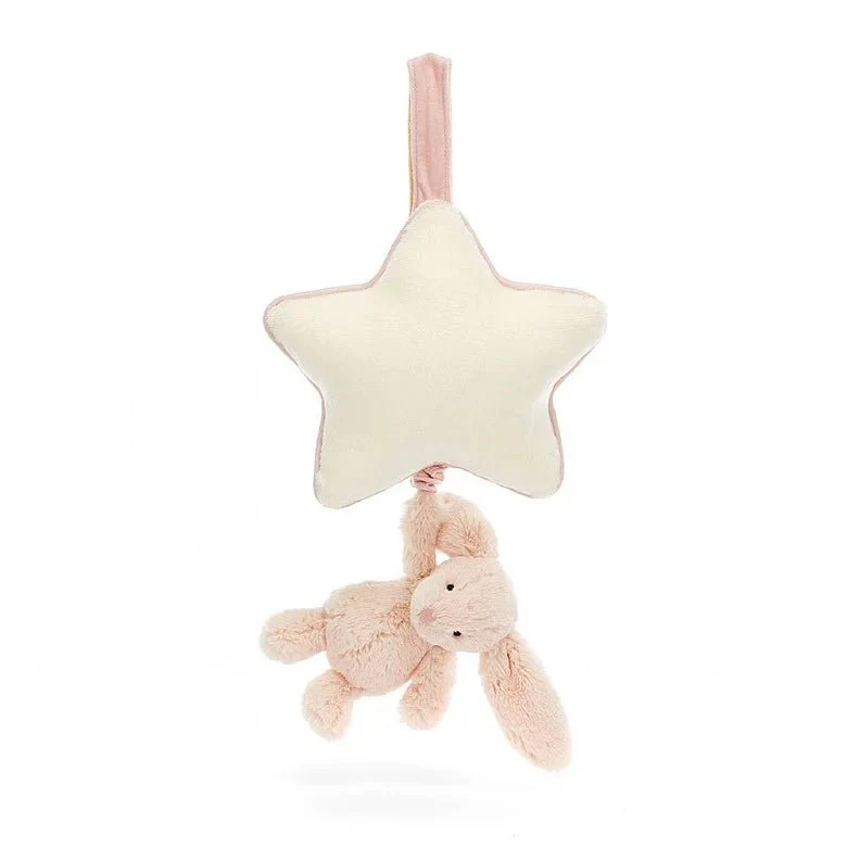 Baby Jellycat - Bashful Blush Bunny Musical Pull - Image 4