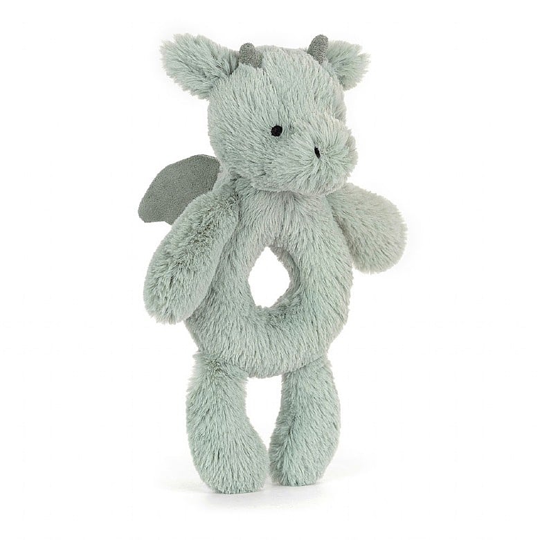 Baby Jellycat - Bashful Dragon Ring Rattle