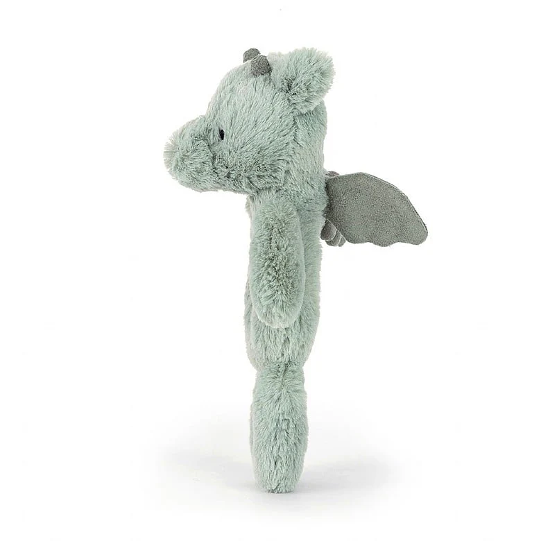 Baby Jellycat - Bashful Dragon Ring Rattle - Image 3