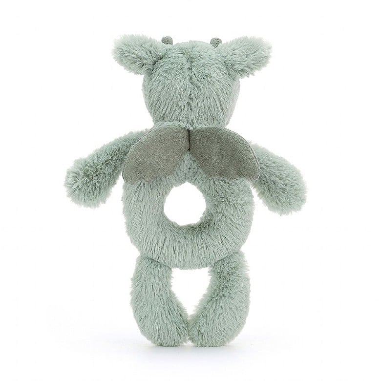 Baby Jellycat - Bashful Dragon Ring Rattle - Image 4