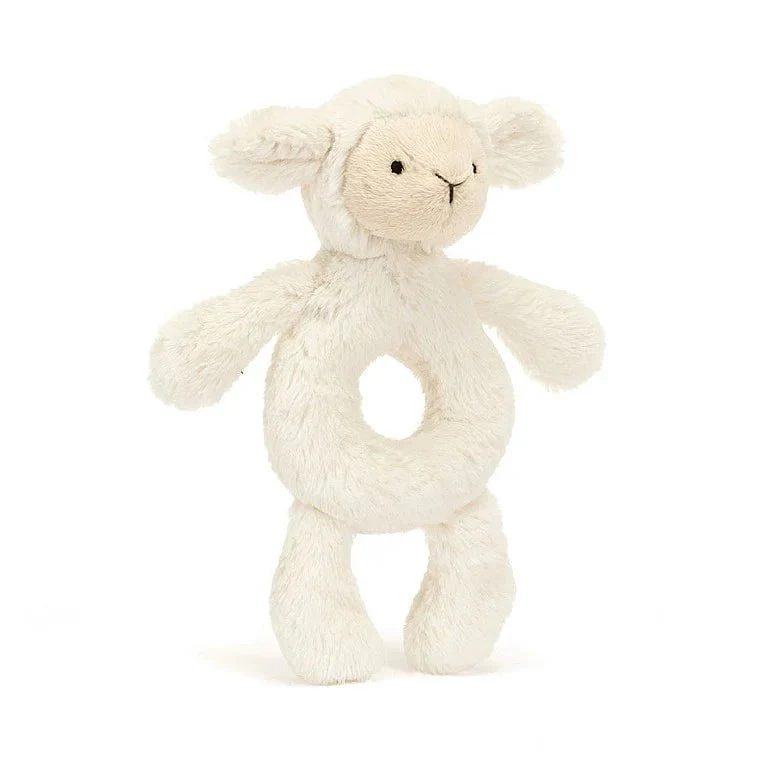 Baby Jellycat - Bashful Lamb Ring Rattle