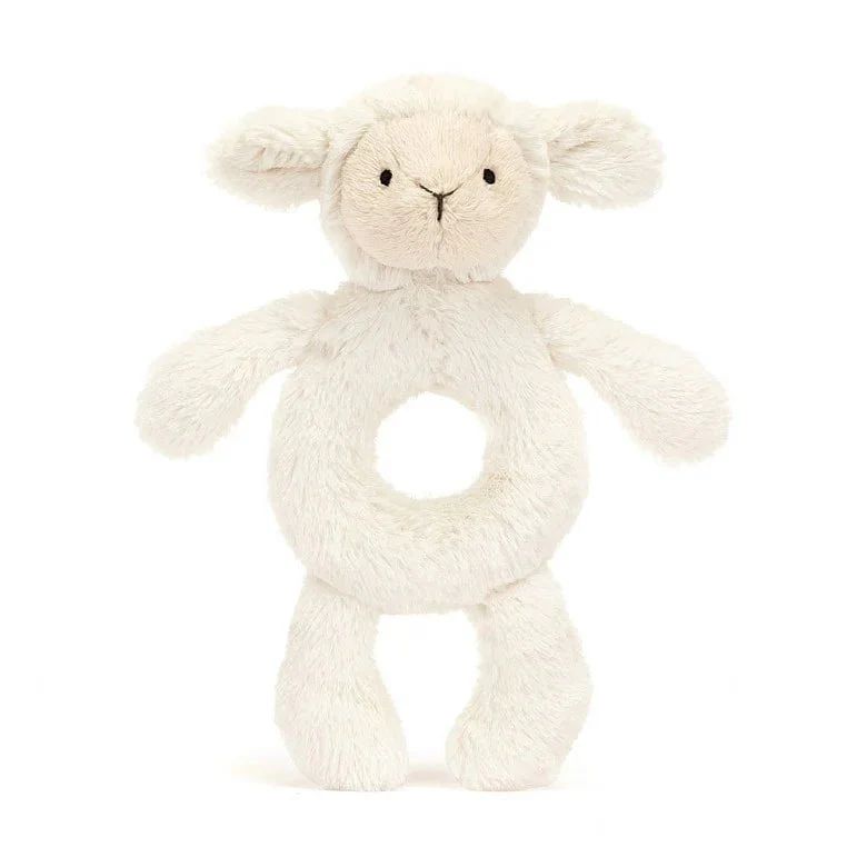 Baby Jellycat - Bashful Lamb Ring Rattle - Image 2