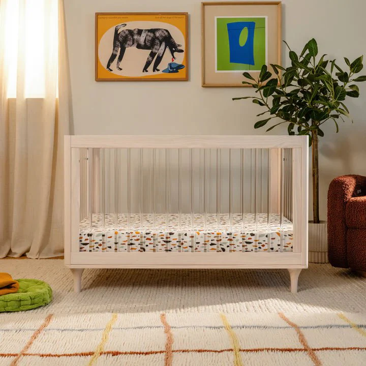 Babyletto - Lolly 3-in-1 Convertible Crib with Toddler Bed Conversion Kit - Acrylic