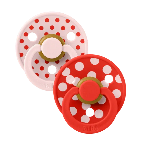 BIBS - Latex Pacifier - Studio Colour - Polka - 2 PACK - Image 2