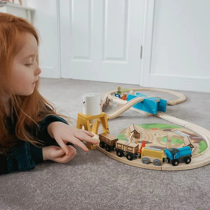 Bigjigs - Construction Train Set - Image 4