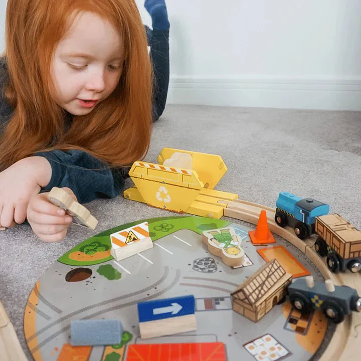 Bigjigs - Construction Train Set - Image 5