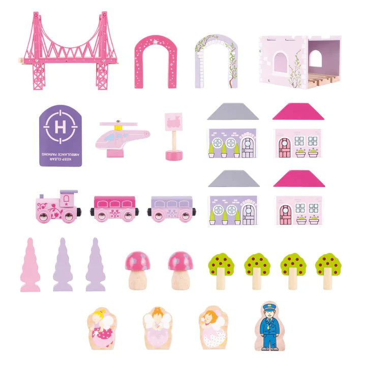 Bigjigs - Fairy Town Train Set - Image 2