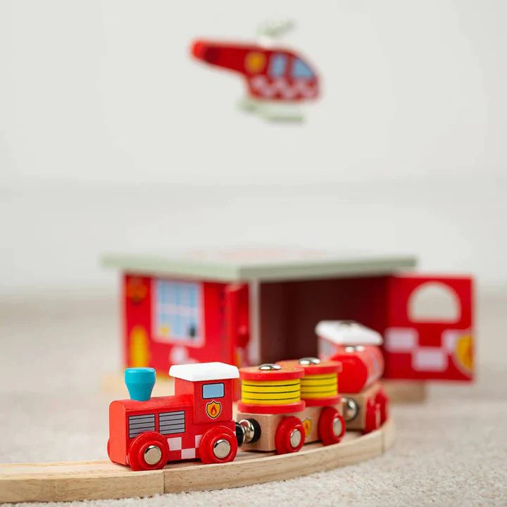 Bigjigs - Fire & Rescue Train - Image 3