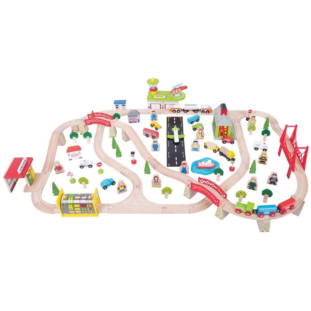 Bigjigs - Large Transportation Train Set - Image 2