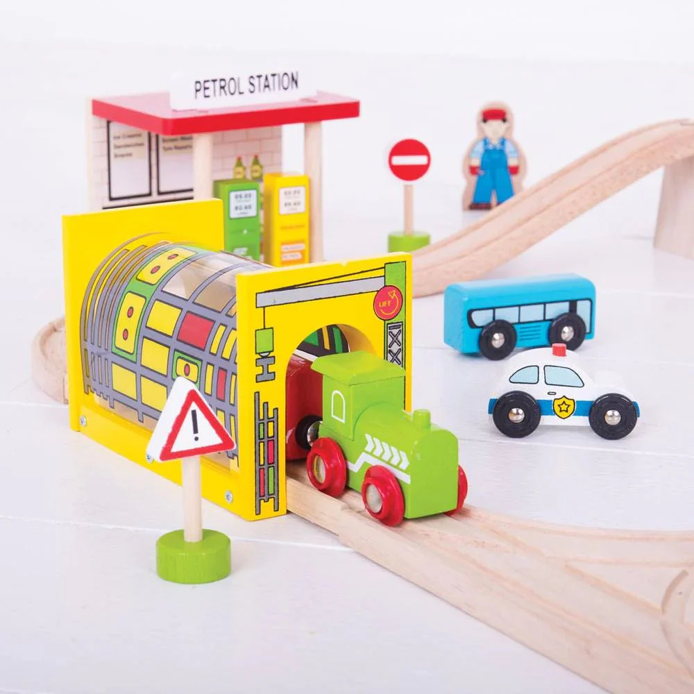 Bigjigs - Large Transportation Train Set - Image 3