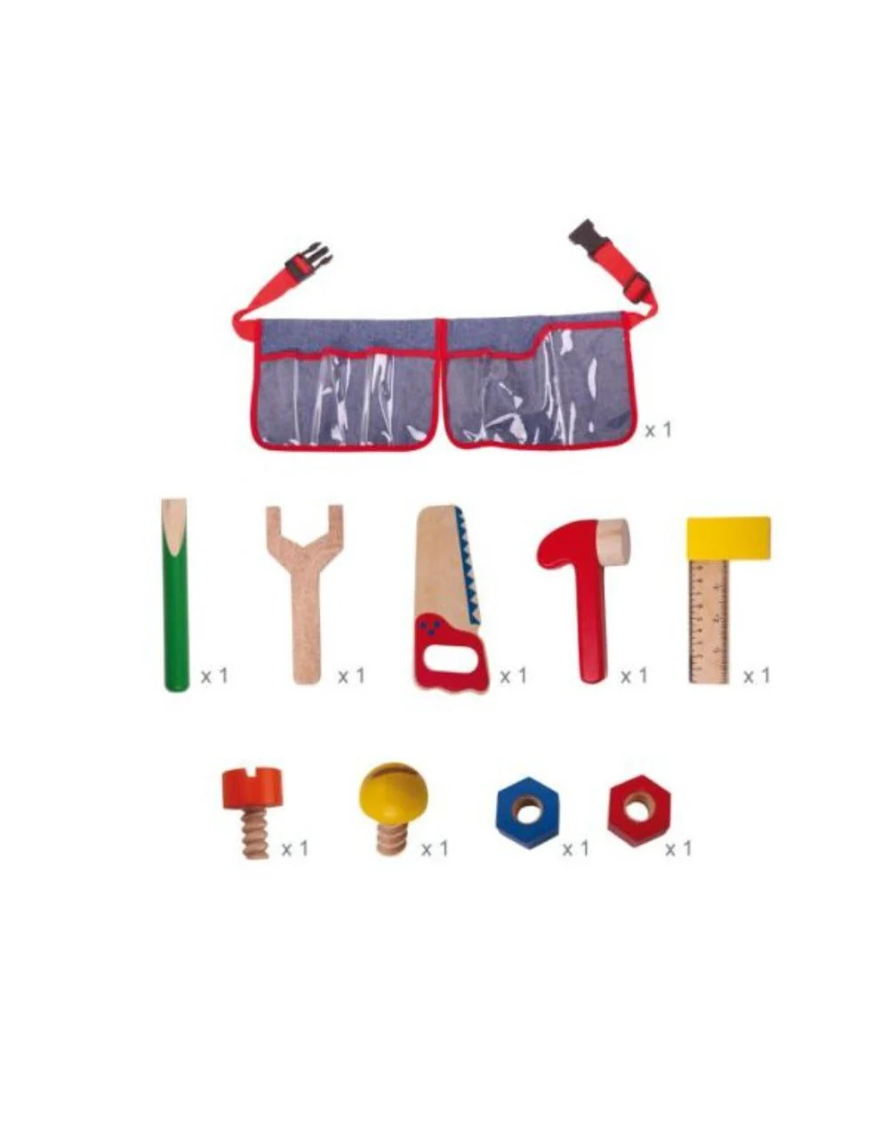 Bigjigs - Red Carpenters Belt - Image 3
