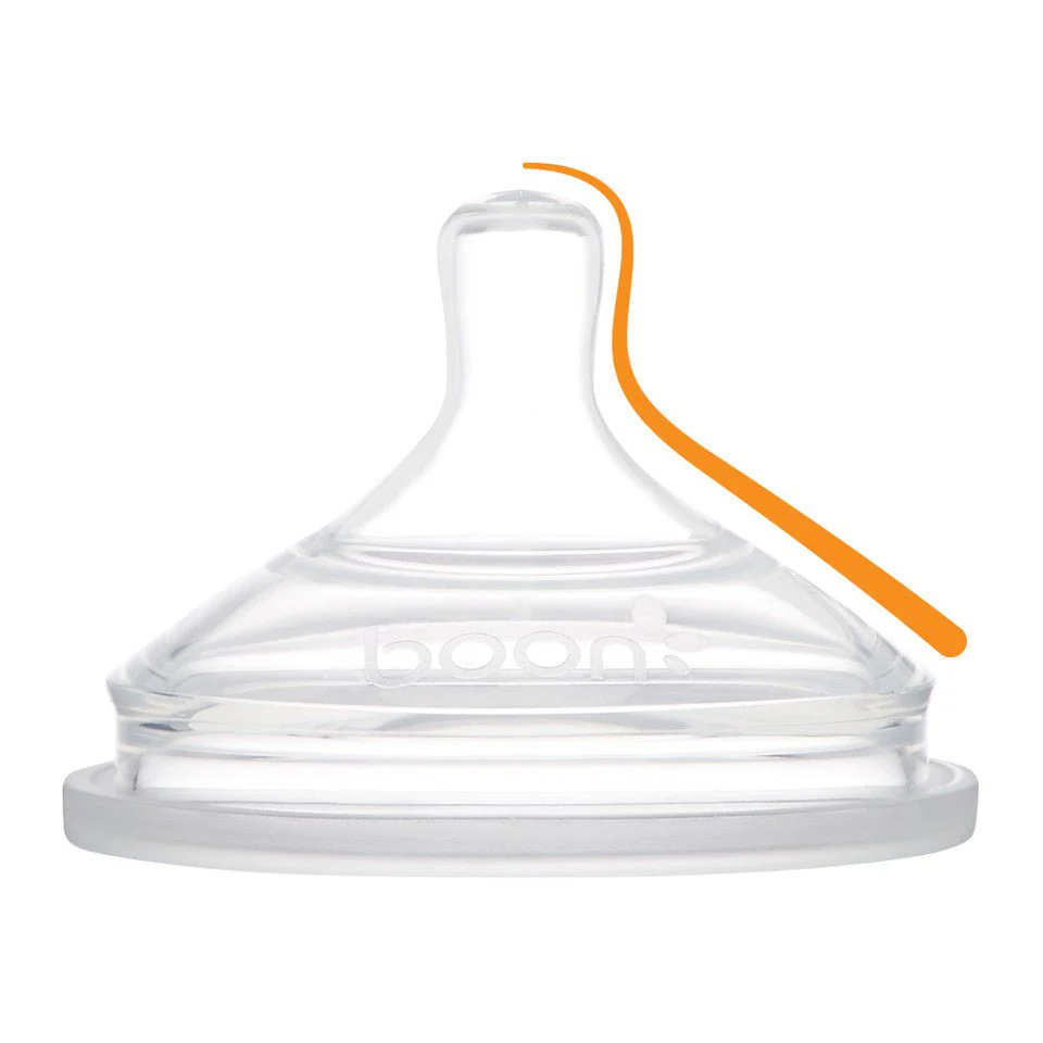 Boon - NURSH Baby Bottle Nipples with 100% Food-Safe Silicone - Image 4