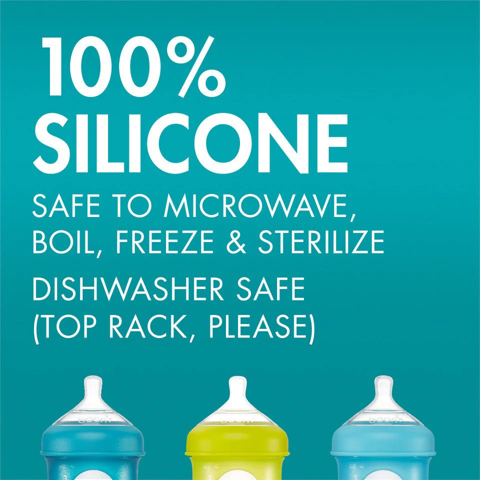 Boon - NURSH Baby Bottle Nipples with 100% Food-Safe Silicone - Image 6