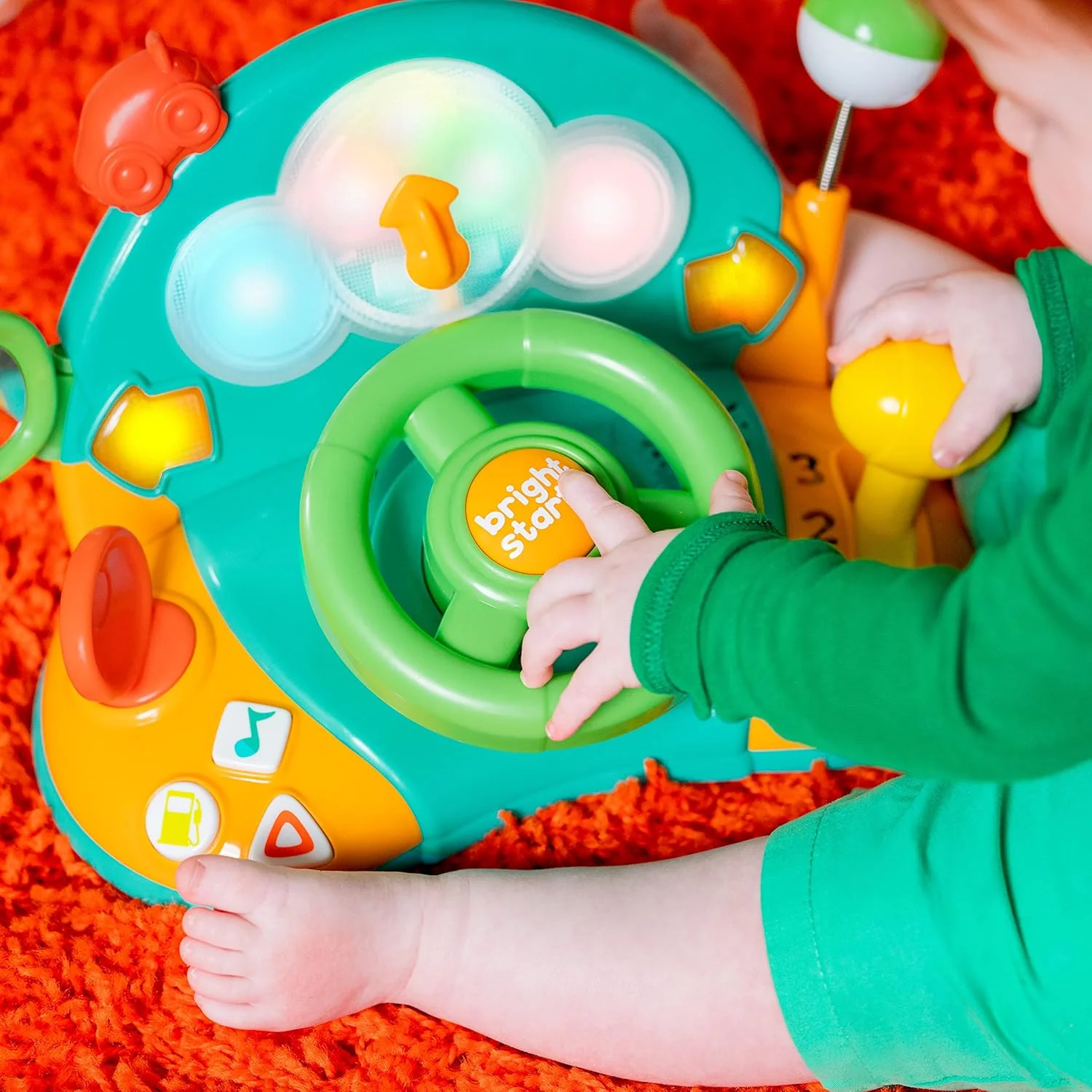 Bright Starts - Lights & Colours Driver Steering Wheel Baby Toy - Image 3
