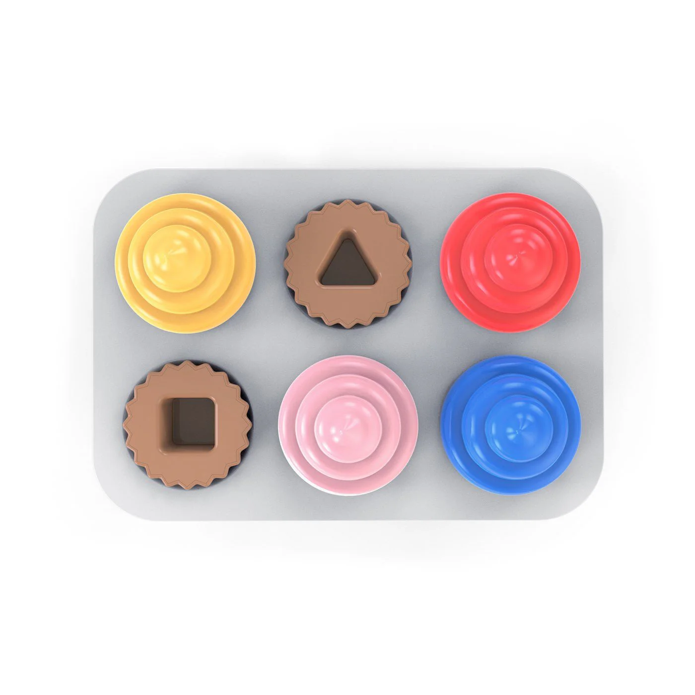 Bright Starts - Sort & Sweet Cupcakes™ Shape Sorting Activity Toy - Image 3