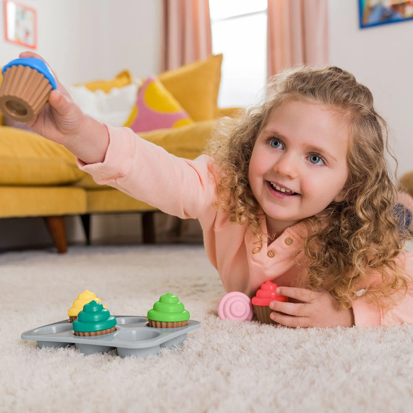 Bright Starts - Sort & Sweet Cupcakes™ Shape Sorting Activity Toy - Image 5