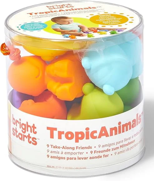 Bright Starts - TropicAnimals Bath Toy Set