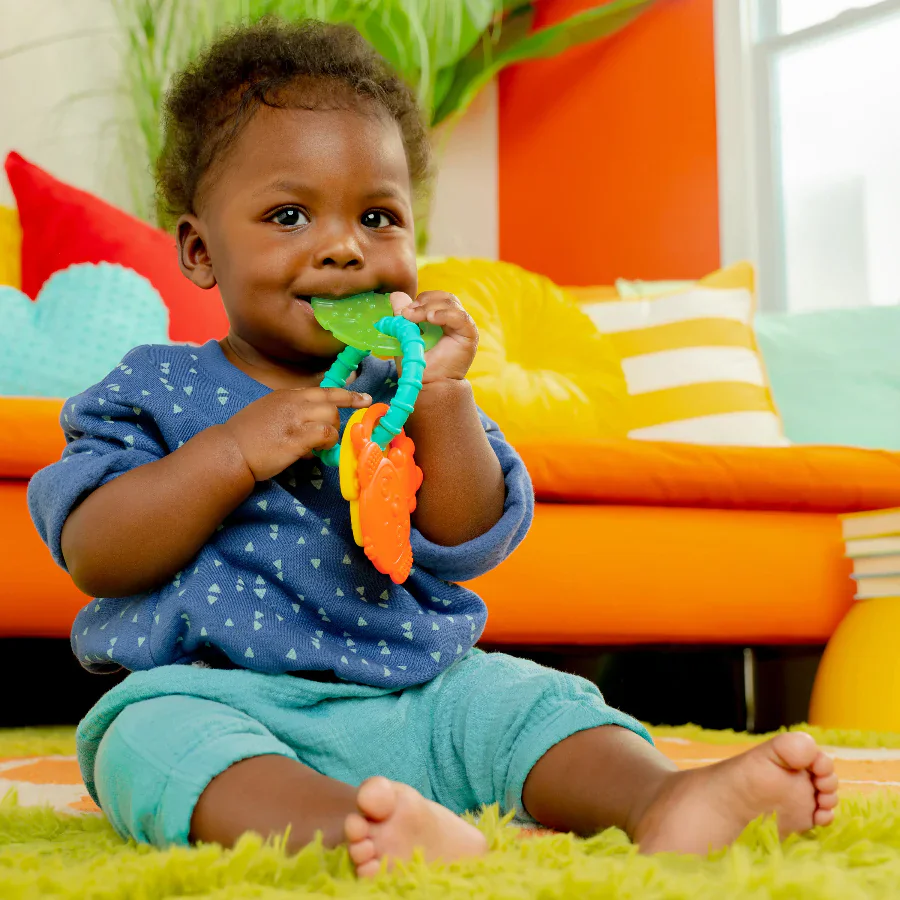 Bright Starts - Tropical Chews Silicone Teething Ring - Image 2