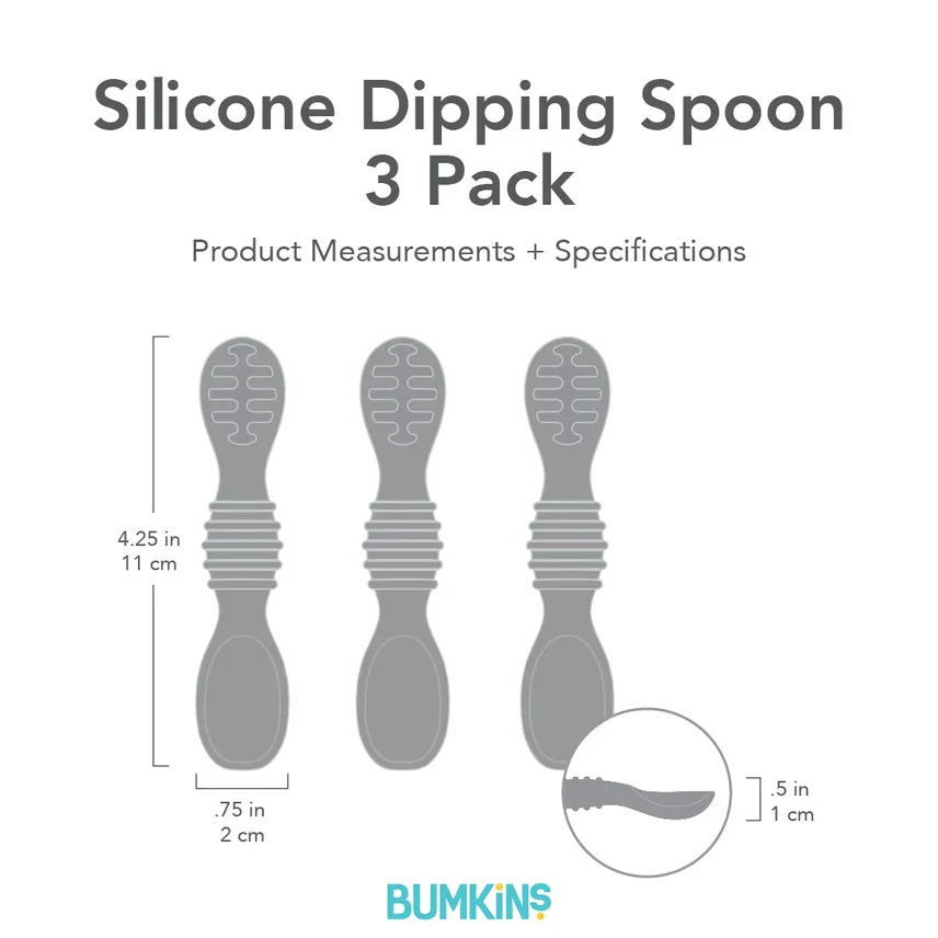 Bumkins - Silicone Dipping Spoons - 3 Pack - Image 7