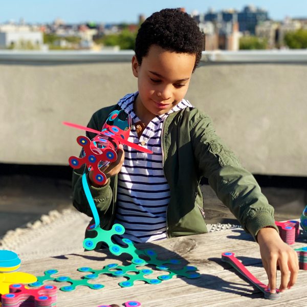 Clixo - Magnetic Building Toy - Rainbow Pack (42 pc) - Image 4