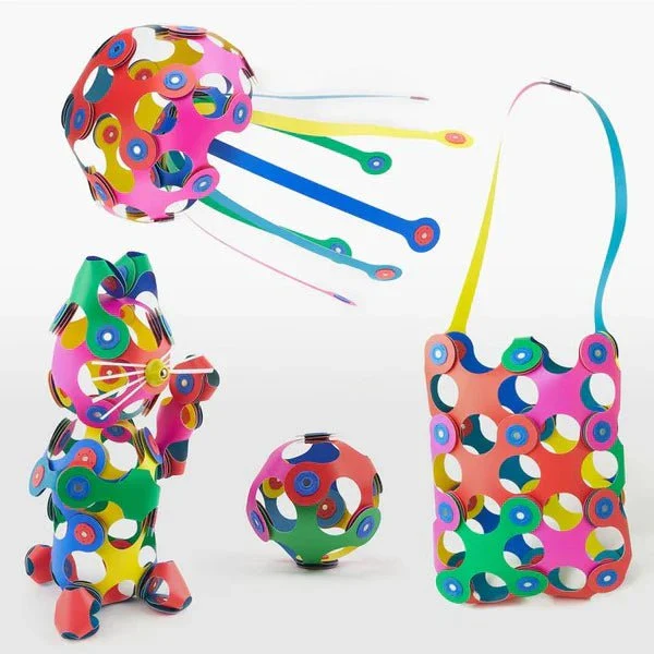 Clixo - Magnetic Building Toy - Super Rainbow Pack (60pc) - Image 3