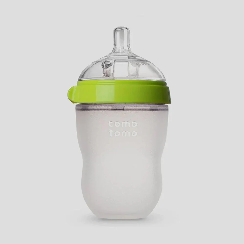 Comotomo - Natural Flow Bottle (Single) - GREEN - Image 6