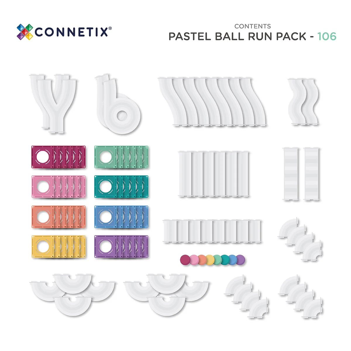 CONNETIX - Pastel Ball Run Pack - 106pc - Image 5