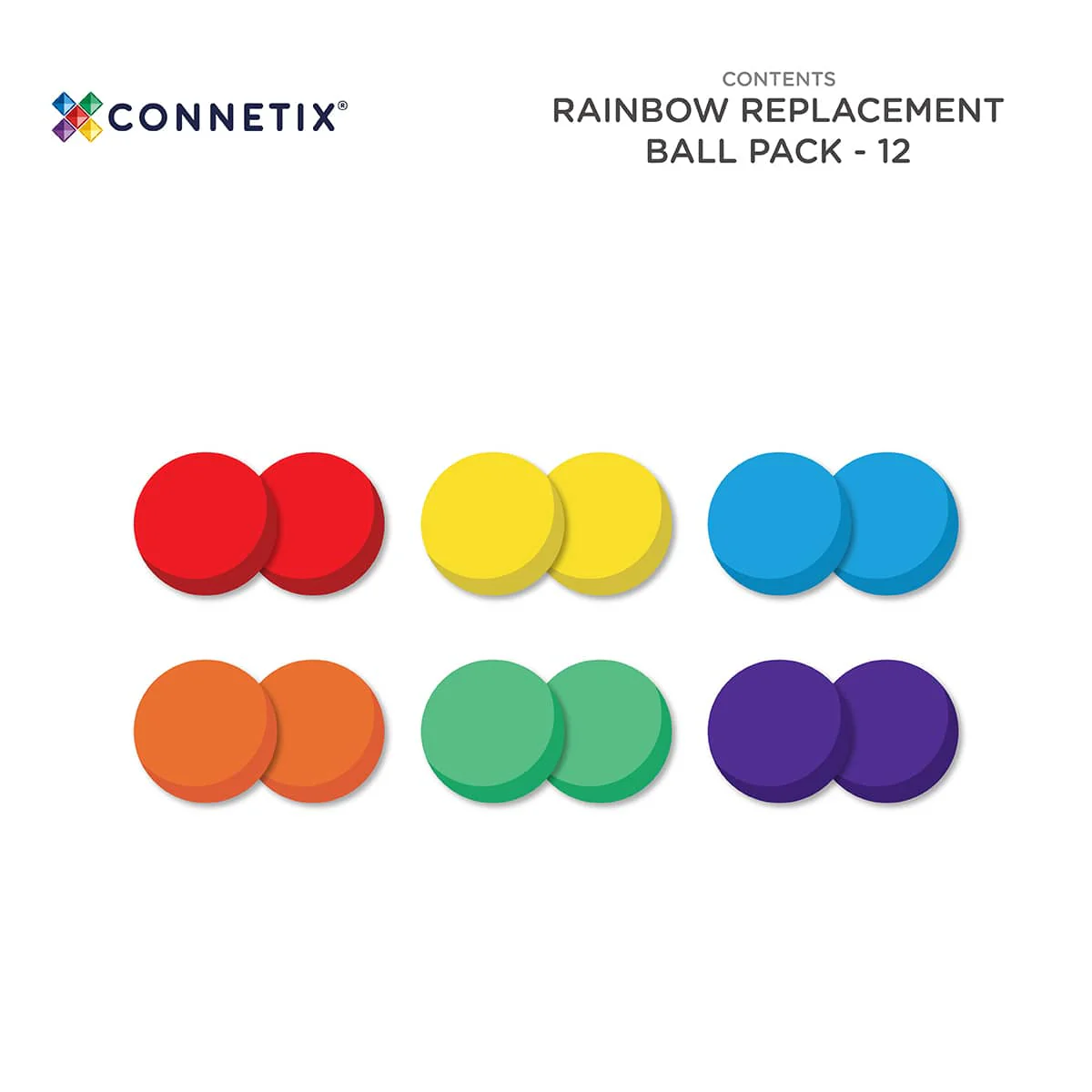 CONNETIX - Rainbow Ball Pack - 12 pc - Image 4