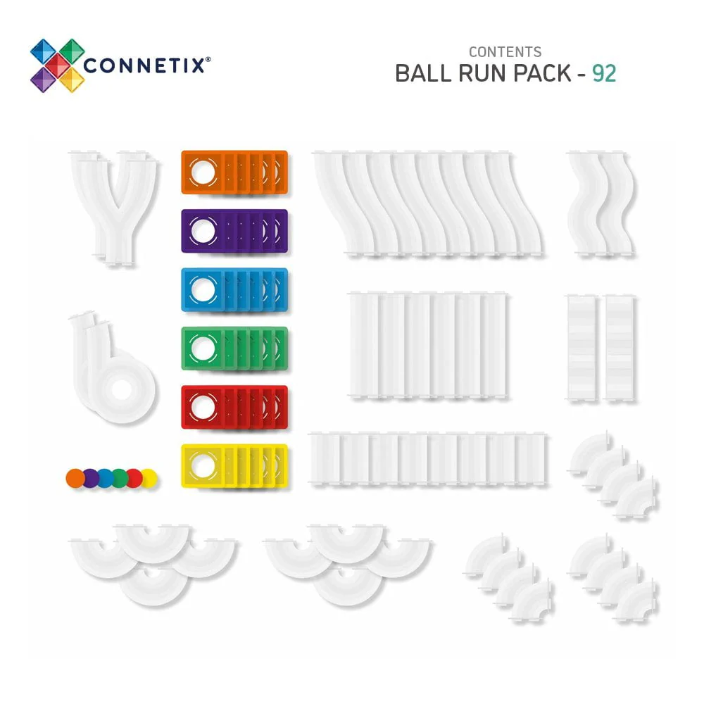 CONNETIX - Rainbow Ball Run Pack - 92pc - Image 8