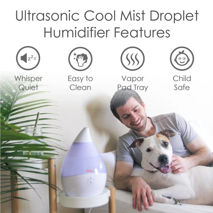 Crane Baby - Droplet Ultrasonic Cool Mist Humidifier - 0.5 Gallon - Image 3