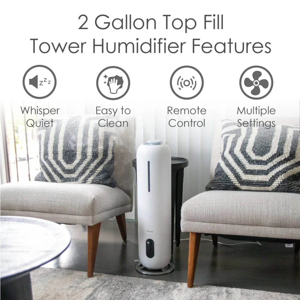 Crane - Ultrasonic Cool Mist Tower Humidifier 2 Gal. - Image 4