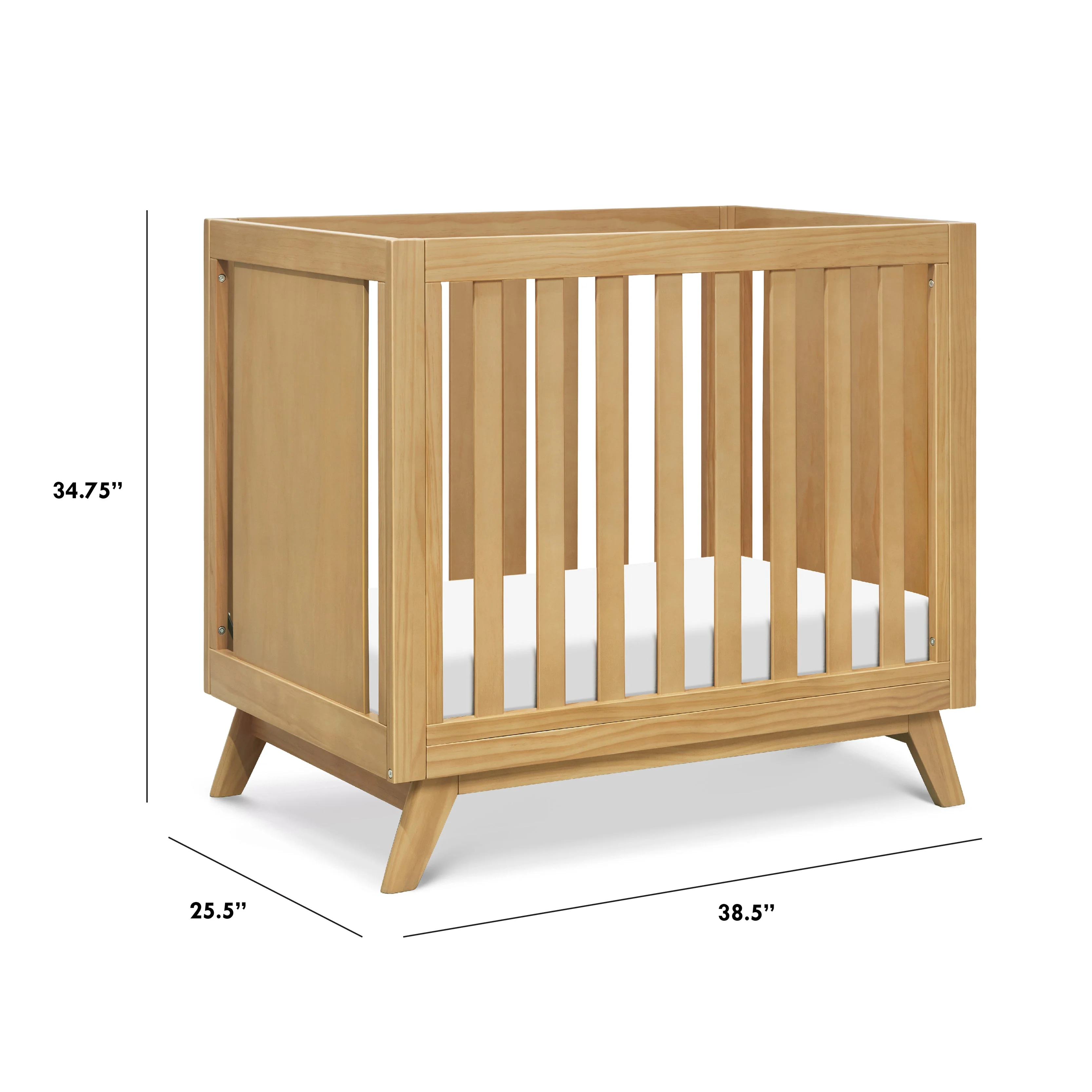 DaVinci - Otto 3-in-1 Convertible Mini Crib with 4" Mattress - Image 11