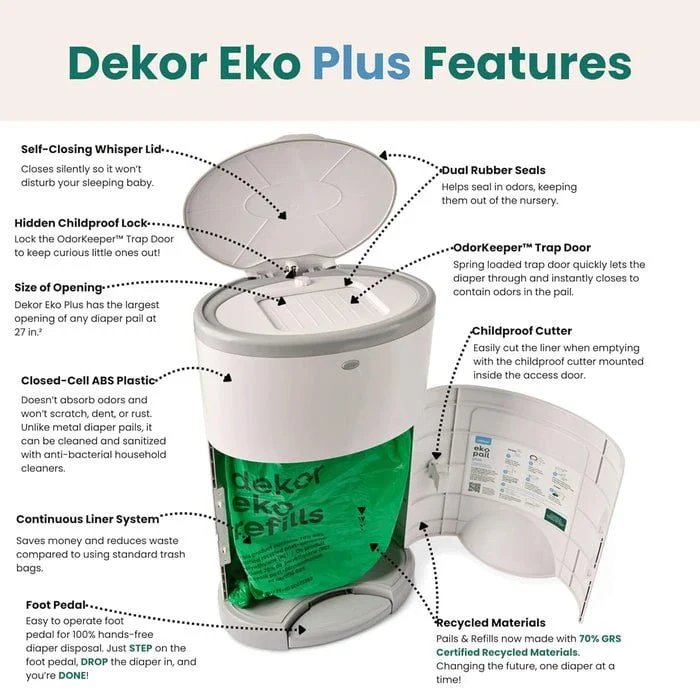 Dekor - Eko Plus Diaper Pail Gift Set - Image 2