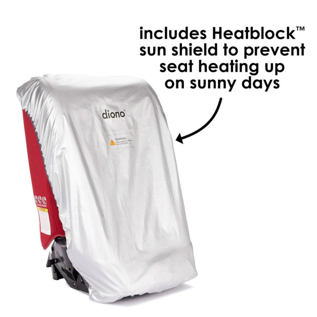 Diono - Car Seat Protector Ultra Mat and Heat Sun Shield - Image 5