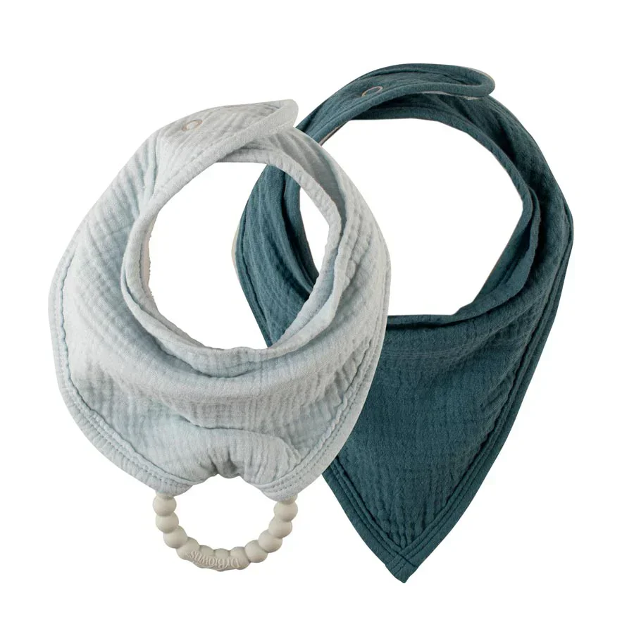 Dr.Brown's - Muslin Bandana Bibs with Flexees Beaded Teether Ring (2 Pack) - Image 5