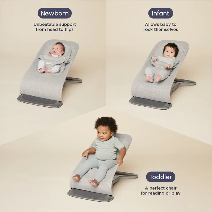 ErgoBaby - 3 in 1 Evolve Bouncer - Mesh Fabric - Image 2